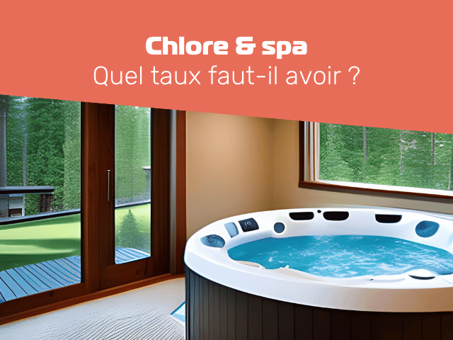 image d'un jacuzzi d'intérieur avec vue sur foret