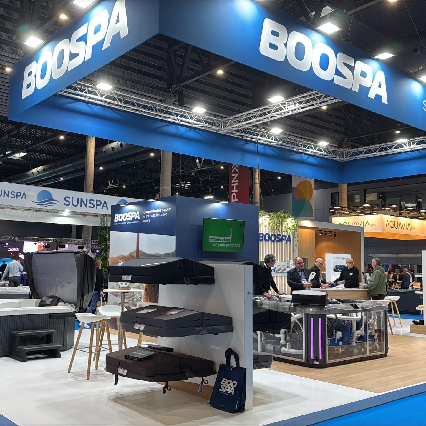Stand Boospa au Salon Piscina Barcelona